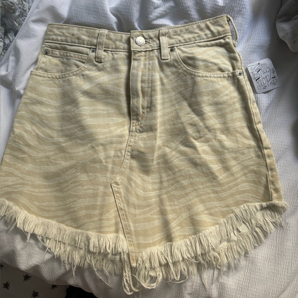Free People Zebra Skirt